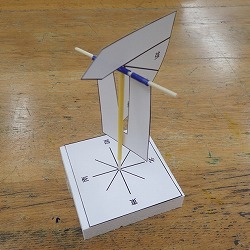 夏休み自由研究教室「風向風速計を作ろう」