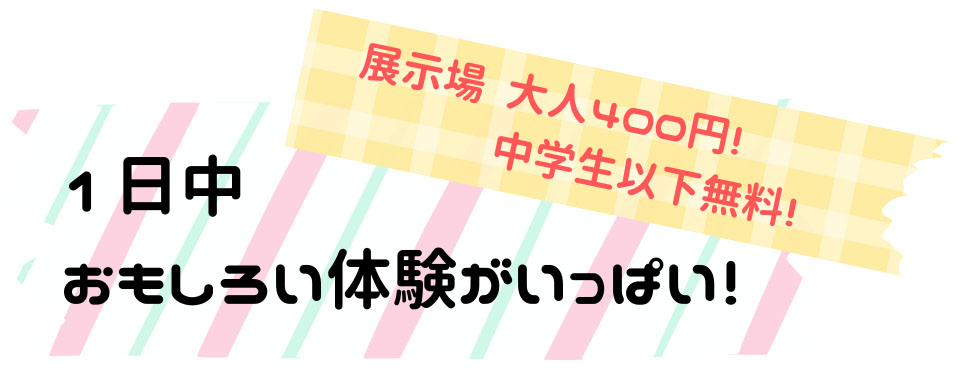 おもしろい体験がいっぱい